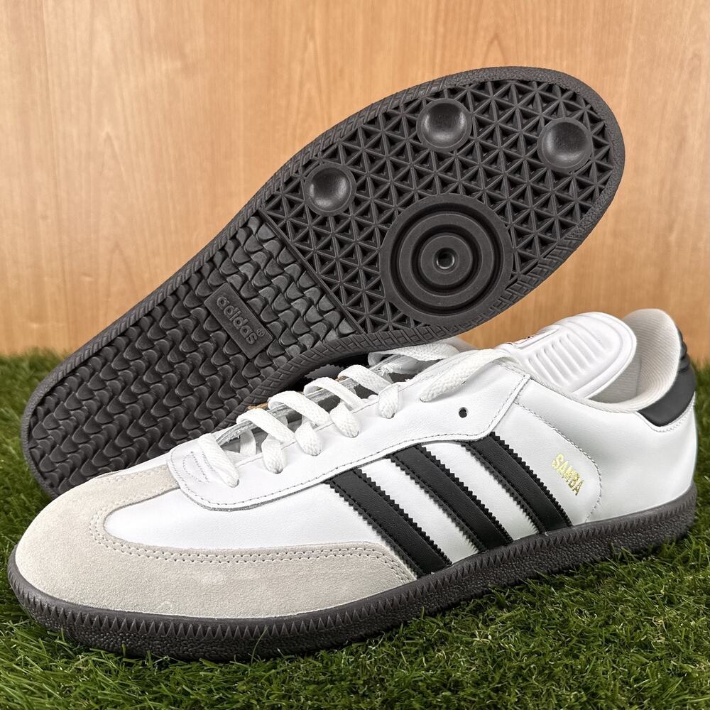 adidas Samba Classic White Black Sneakers 772109 Men's Size 13